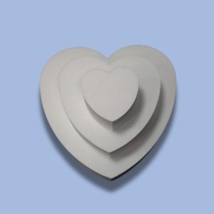 styrofoam heart bases